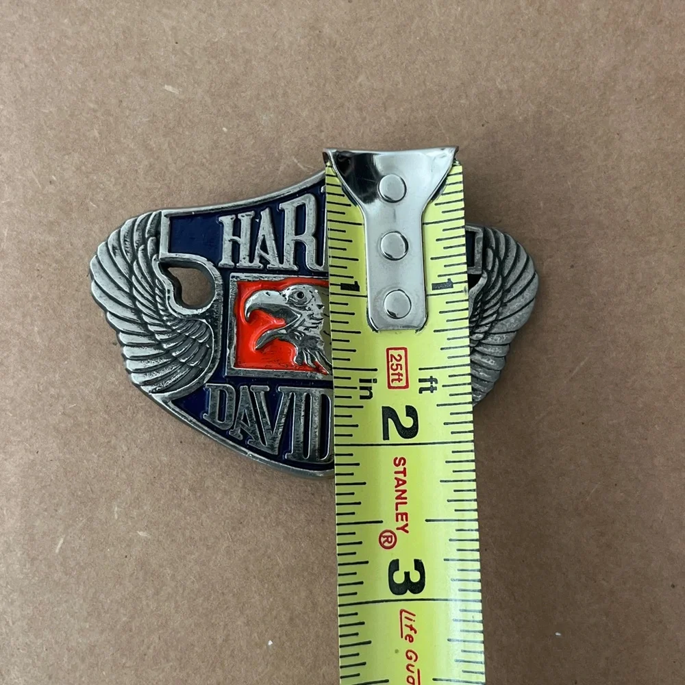 Vintage Harley-Davidson Solid Brass Eagle Belt Buckle